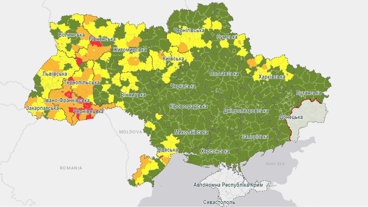 Рівні епідемічної небезпеки