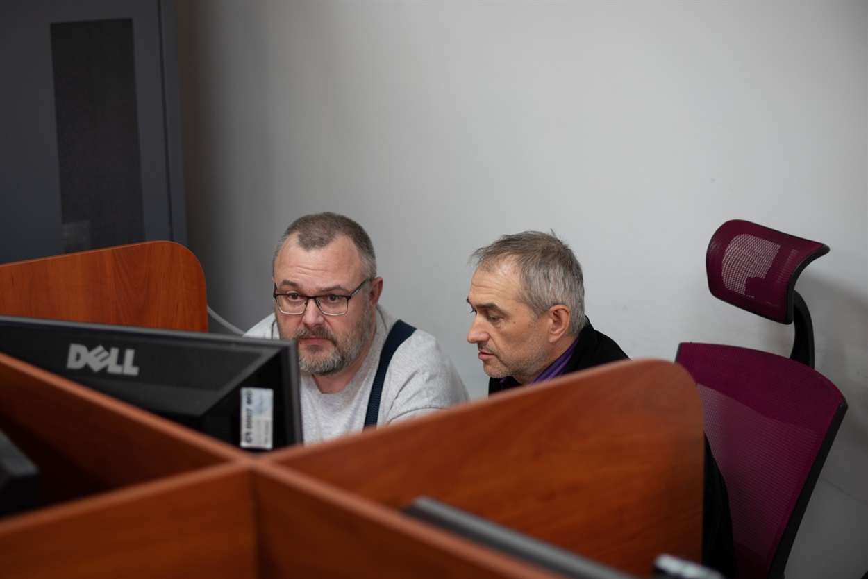 Ігор (справа), співробітник компанії Grodas